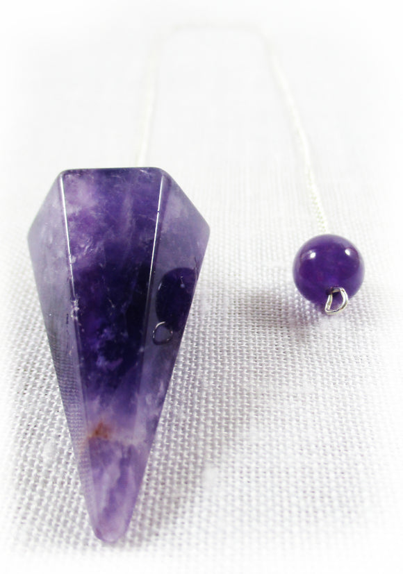 Chevron Amethyst Pendulum | Dowsing | Pendulums for dowsing