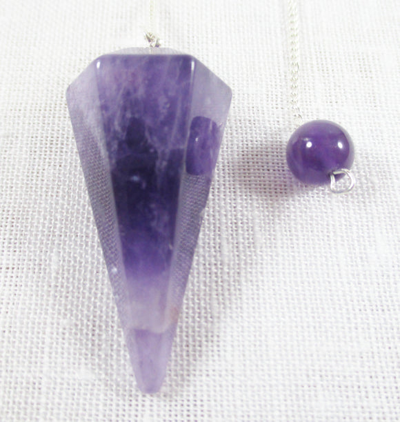 Chevron Amethyst Pendulum | Dowsing | Pendulums for dowsing