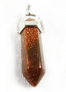 Red Goldstone Point Pendant | Crystal Jewellery | Point Pendants