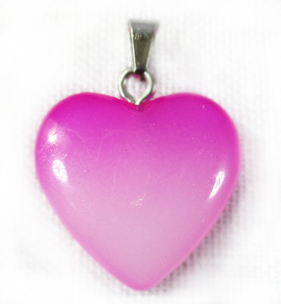 Pink Quartz Heart Pendant (Small) | Crystal Jewellery | Crystal Pendants