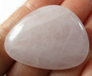 Rose Quartz Crystal Thumb Stone | Cut & Polished Crystals | Polished Crystal Thumb Stones
