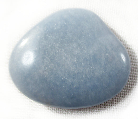 Angelite Thumb Stone | Cut & Polished Crystals | Polished Crystal Thumb Stones