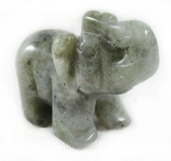 Labradorite Elephant | Crystal Carvings | Carved Crystal Animals