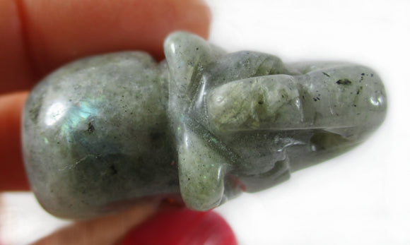 Labradorite Elephant | Crystal Carvings | Carved Crystal Animals
