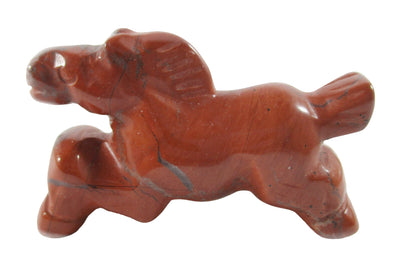 Red Jasper Horse | Crystal Carvings | Carved Crystal Animals