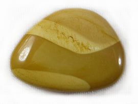 Yellow Mookaite Jasper Thumb Stone | Cut & Polished Crystals | Polished Crystal Thumb Stones