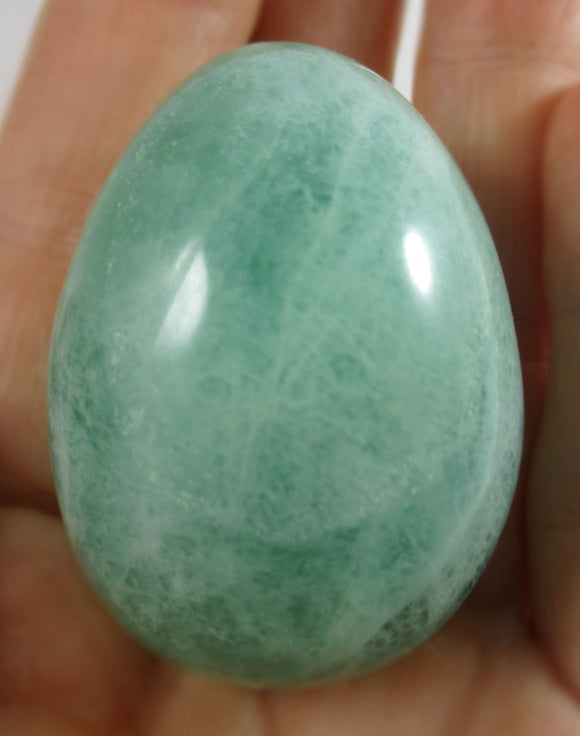 Green Fluorite Egg | Crystal Carvings | Polished Crystal Eggs