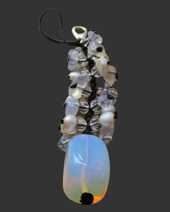 Opalite Healing Crystal Clip-on | Keyrings & Clip-On Crystals