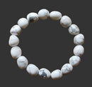 White Howlite Nugget Bracelet | Crystal Jewellery | Gemstone Bracelets
