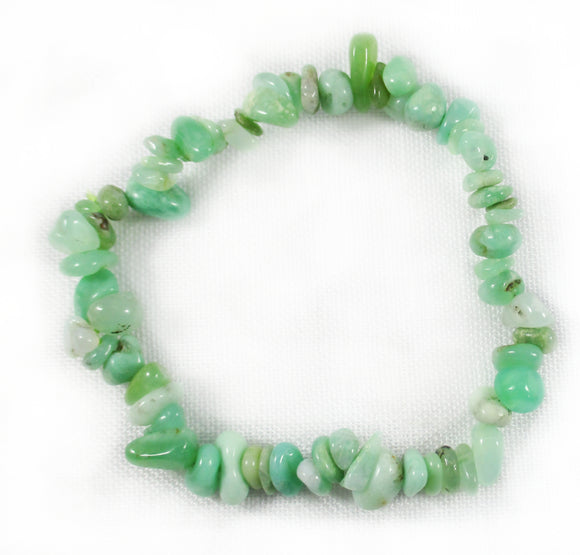 Chrysoprase Chip Bracelet | Crystal Jewellery | Gemstone Bracelets