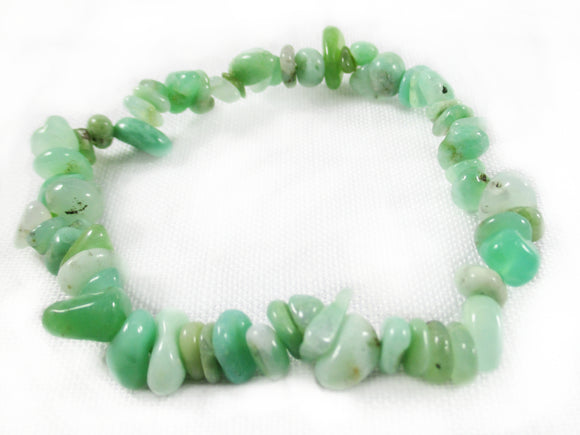 Chrysoprase Chip Bracelet | Crystal Jewellery | Gemstone Bracelets