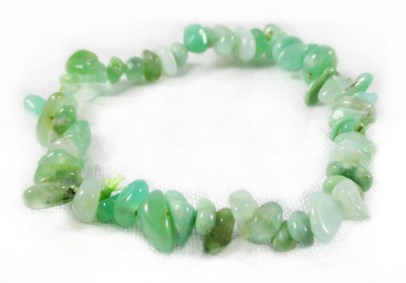 Chrysoprase Chip Bracelet | Crystal Jewellery | Gemstone Bracelets
