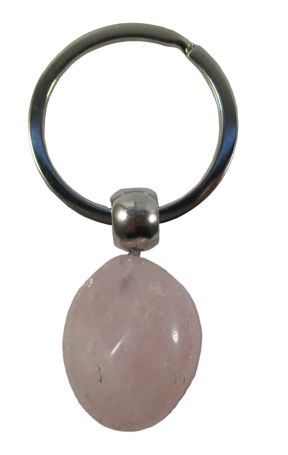 Rough Rose Quartz Keyring | Others | Keyrings & Clip-On Crystals