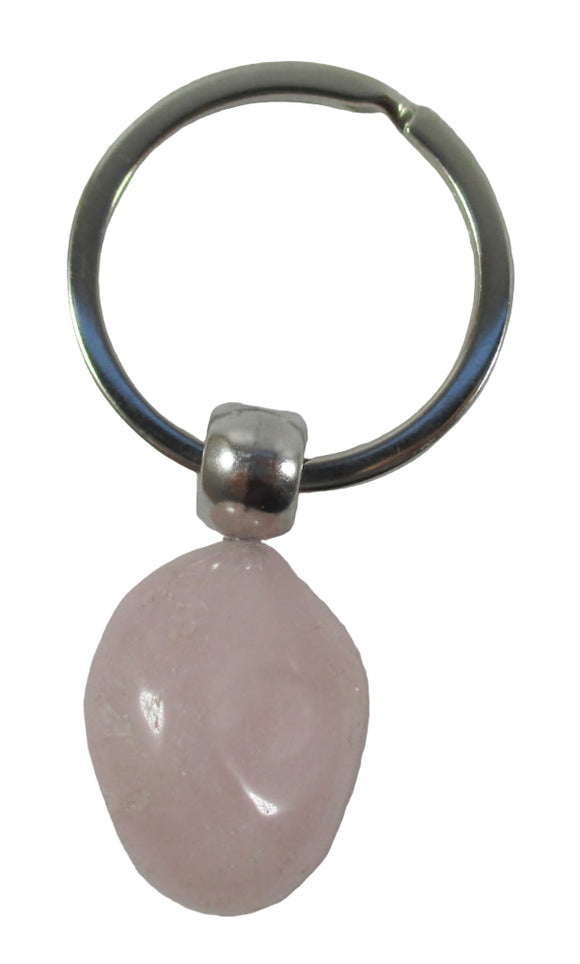 Rough Rose Quartz Keyring | Others | Keyrings & Clip-On Crystals