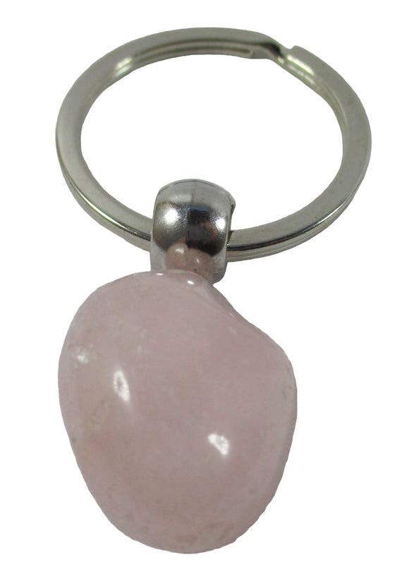 Rough Rose Quartz Keyring | Others | Keyrings & Clip-On Crystals