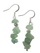 Green Aventurine Chip Earrings | Crystal Jewellery | Gemstone Earrings