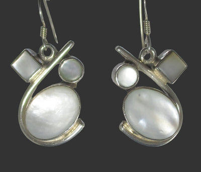 Mother of Pearl Earrings | Crystal Jewellery | Gemstone Earrings