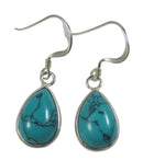Turquoise Drop Earrings | Crystal Jewellery | Gemstone Earrings