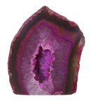 Pink Agate Rough Standing Geode | Natural Crystals | Crystal Geodes