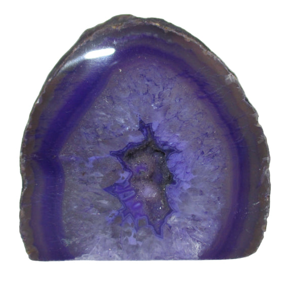 Rough Purple Agate Standing Geode | Natural Crystals | Crystal Geodes