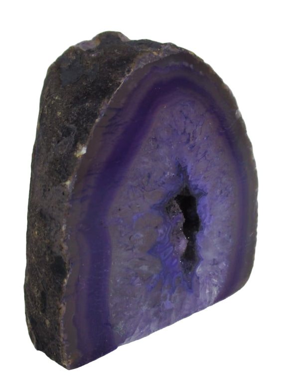 Rough Purple Agate Standing Geode | Natural Crystals | Crystal Geodes