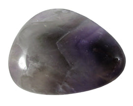 Chevron Amethyst Thumb Stone | Cut & Polished Crystals | Polished Crystal Thumb Stones
