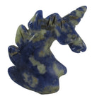 Sodalite Unicorn Head | Crystal Carvings | Carved Crystal Animals