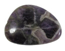 Chevron Amethyst Thumb Stone | Cut & Polished Crystals | Polished Crystal Thumb Stones