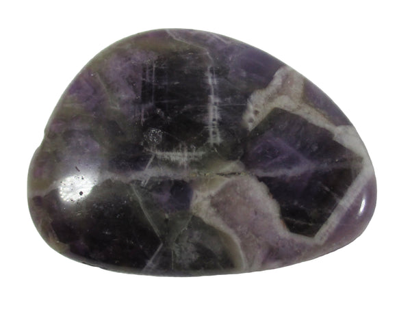 Chevron Amethyst Thumb Stone | Cut & Polished Crystals | Polished Crystal Thumb Stones