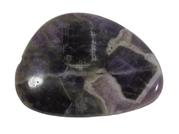 Chevron Amethyst Thumb Stone | Cut & Polished Crystals | Polished Crystal Thumb Stones