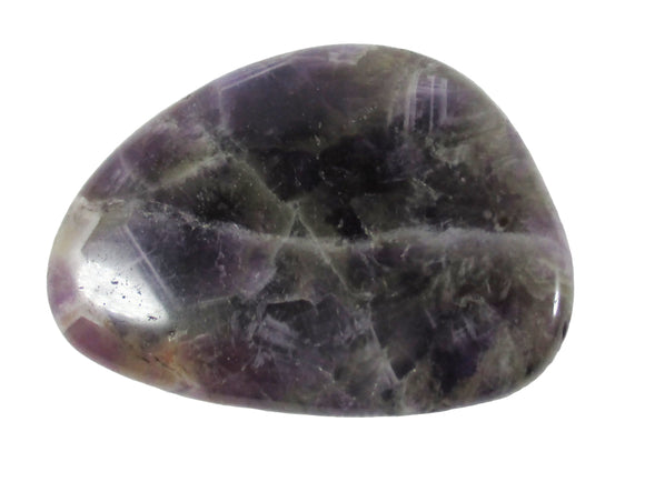 Chevron Amethyst Thumb Stone | Cut & Polished Crystals | Polished Crystal Thumb Stones