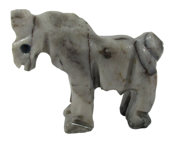 Grey Soapstone Horse (Small) | Crystal Carvings | Carved Crystal Animals