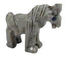 Grey Soapstone Horse (Small) | Crystal Carvings | Carved Crystal Animals