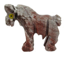 Pink Grey Soapstone Horse (Small) | Crystal Carvings | Carved Crystal Animals