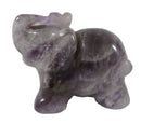Chevron Amethyst Elephant | Crystal Carvings | Carved Crystal Animals