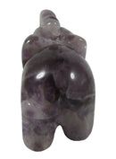 Chevron Amethyst Elephant | Crystal Carvings | Carved Crystal Animals