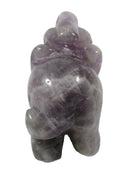 Chevron Amethyst Elephant | Crystal Carvings | Carved Crystal Animals