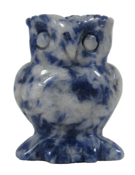 Sodalite Owl | Crystal Carvings | Carved Crystal Animals