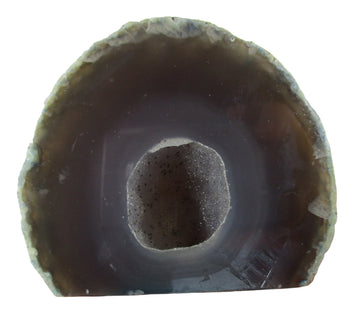 Rough Blue Grey Agate Standing Geode | Natural Crystals | Crystal Geodes