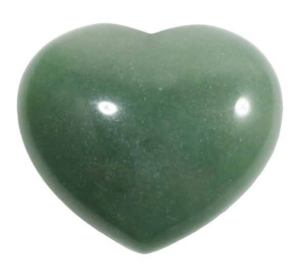 Green Aventurine Heart | Crystal Carvings | Polished Crystal Hearts