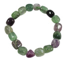 Rainbow Fluorite Pebble Bracelet | Crystal Jewellery | Gemstone Bracelets