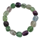 Rainbow Fluorite Pebble Bracelet | Crystal Jewellery | Gemstone Bracelets