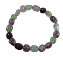 Rainbow Fluorite Pebble Bracelet | Crystal Jewellery | Gemstone Bracelets