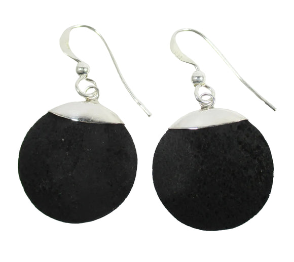 Circular Lava Earrings | Crystal Jewellery | Gemstone Earrings