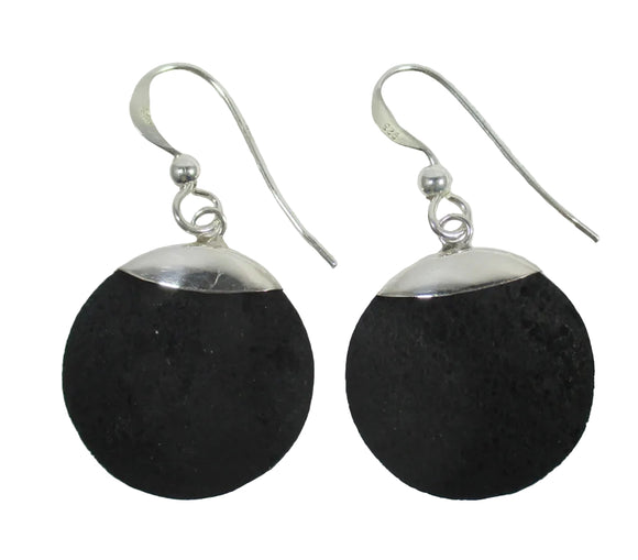 Circular Lava Earrings | Crystal Jewellery | Gemstone Earrings