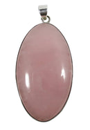 Rose Quartz Oval Pendant Large | Crystal Jewellery | Crystal Pendants