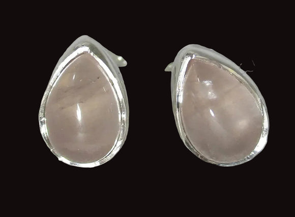 Rose Quartz Teardrop Earrings | Crystal Jewellery | Gemstone Earrings