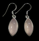 Rose Quartz Marquis Earrings | Crystal Jewellery | Gemstone Earrings