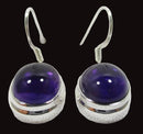 Amethyst Oval Earrings | Crystal Jewellery | Gemstone Earrings