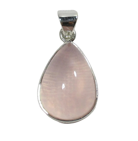 Rose Quartz Teardrop Pendant | Crystal Jewellery | Crystal Pendants